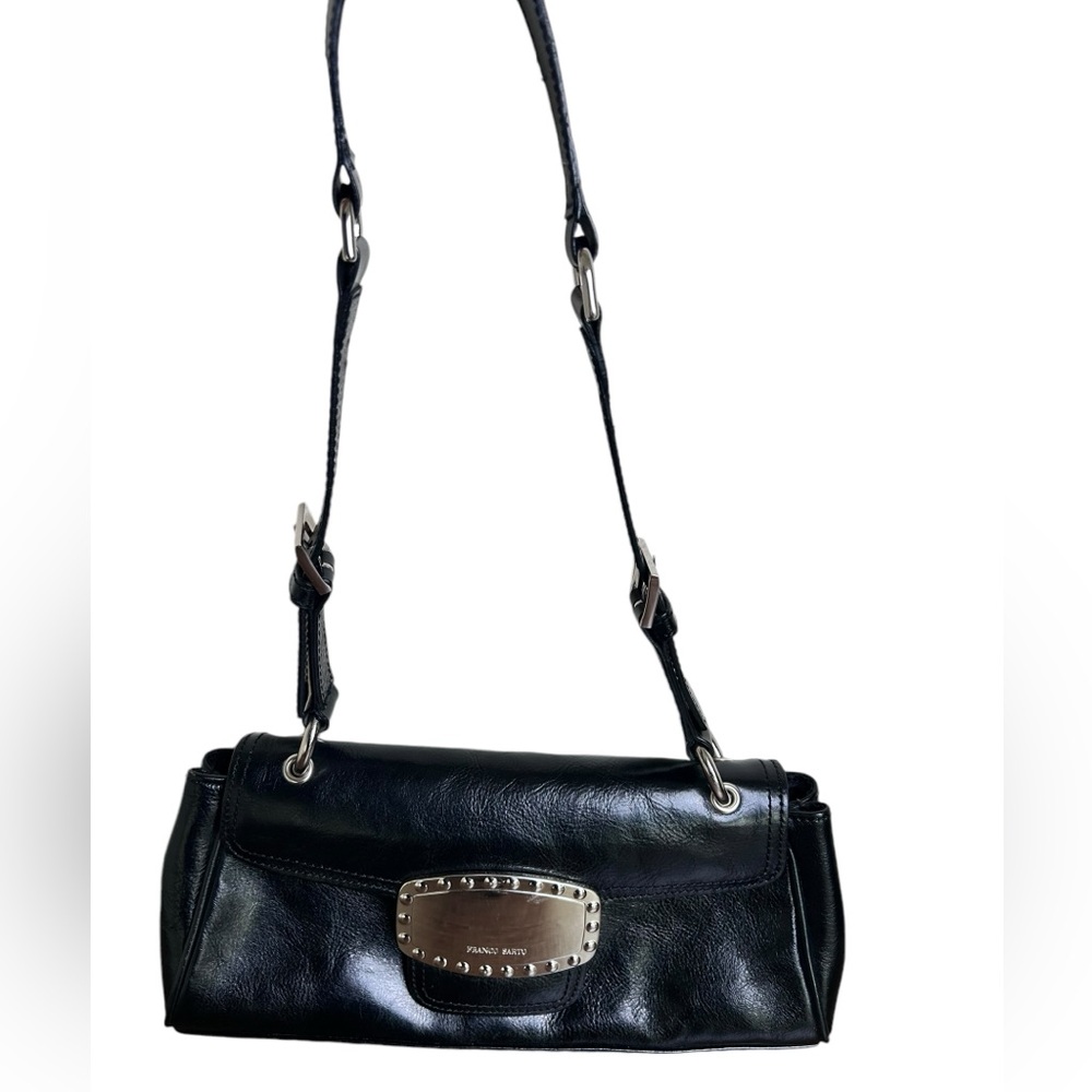 Franco Sarto Black Leather Mini Shoulder Bag